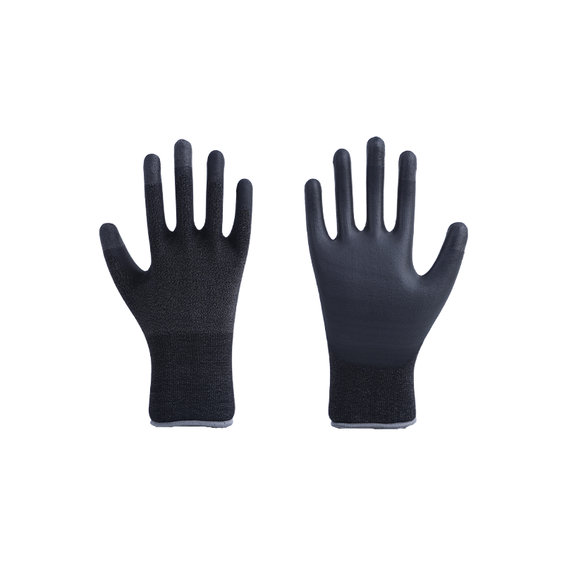 Nano Polyester Spandex Prsty vyztužené PU rukavice
